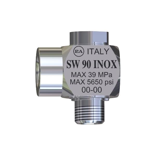 SW90 - Giunto girevole  90° acciaio inox