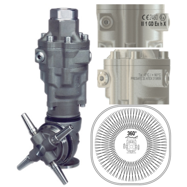 A80RA - Testina semovente - pulizia cisterne - Atex 2460