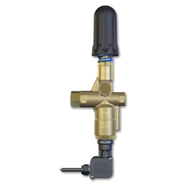 Pulsar  Zero con manopola e microinterruttore - Valvola con azzeramento pressione mand.,in bypass.
