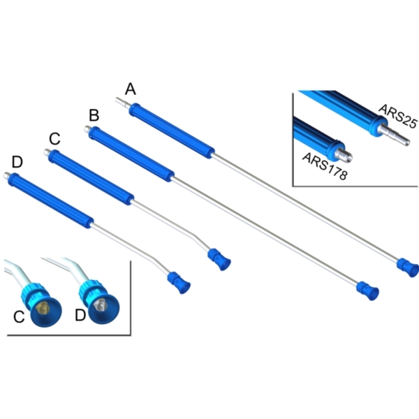 Lancia R5+ARS - Impugnatura rotonda colorata - Inox