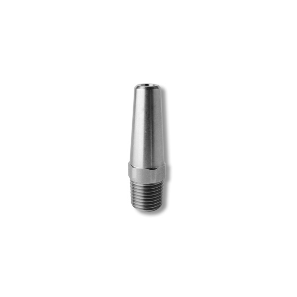 Ugello inox prolungato 1/4 Npt M- 0°+ ventolina