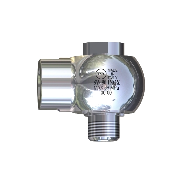 SW90-600 - Giunto girevole  90° acciaio inox