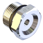 High Pressure Nozzle M15x1 - 0°- ni.pl.brass